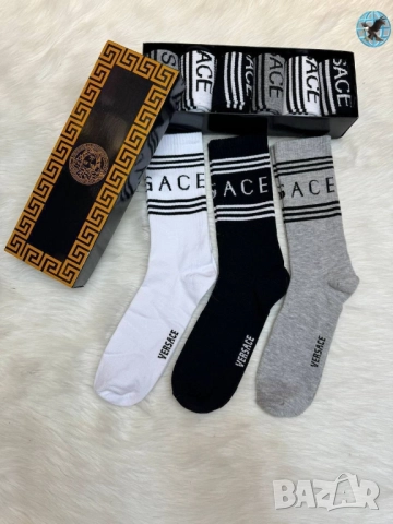 чорапи в кутия off white versace dsquared2 , снимка 3 - Дамски чорапи - 51677894