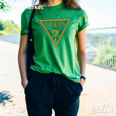 GUESS Дамски детски и мъжки тениски , тениска с къс ръкав XS-4XL, снимка 4 - Тениски - 54102439