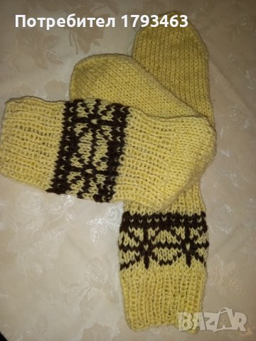 Ръчно плетени вълнени чорапи размер 41,42