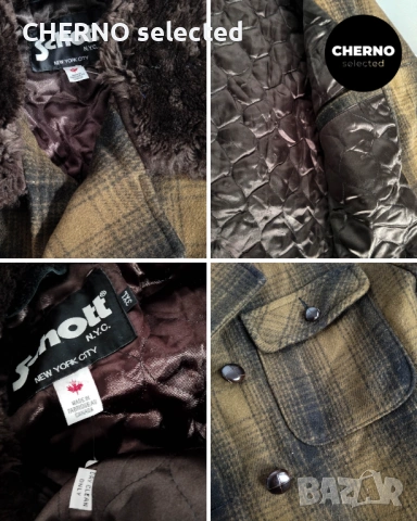 SCHOTT NYC палто с яка от изкуствен косъм – размер XXXL – отлично състояние, снимка 13 - Палта - 53077079
