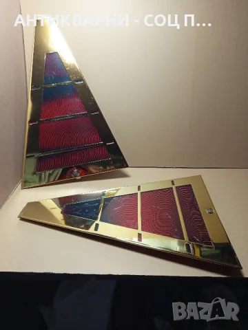 Стари Светлоотразителни Панели От Игрална Машина., снимка 2 - Антикварни и старинни предмети - 50038253