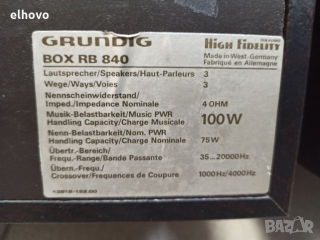 Тонколони Grundig BOX RB 840, снимка 7 - Тонколони - 31188403