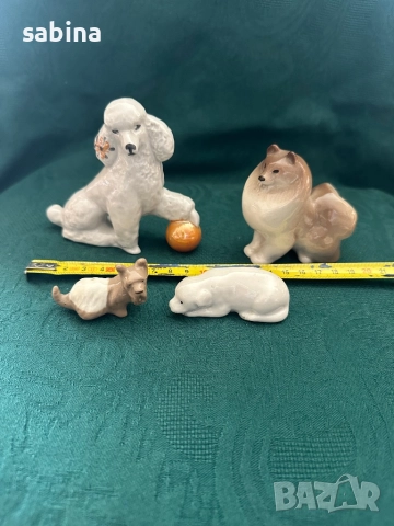 Статуетки/фигурки кучета на Дулевский завод за порцелан (Дулево) и ЛФЗ Ломоносов, снимка 2 - Статуетки - 52998981