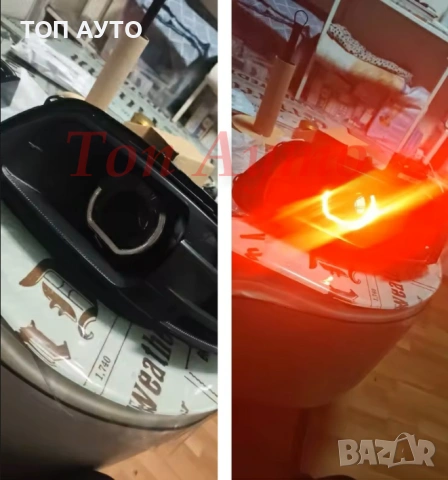 Декоративни Капачки 2,5'' и 3'' Angel eyes DRL Дневни Светлини Бяло и Оранжево, снимка 18 - Аксесоари и консумативи - 53946905