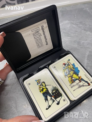 Ass-Spiele Patience двойно тесте мини карти с оригинален калъф, снимка 2 - Карти за игра - 53951272