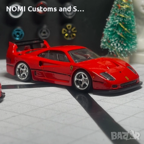 Hot Wheels Ferrari F40 Competizione & Lamborghini Huracan Super Trofeo , снимка 6 - Коли, камиони, мотори, писти - 52822576