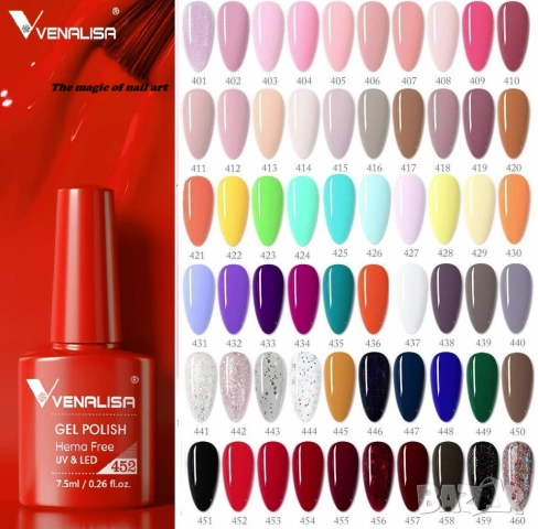 Venalisa VIP3 Нови 60 цвята гел лак серия ВИП 3, снимка 15 - Продукти за маникюр - 33326754