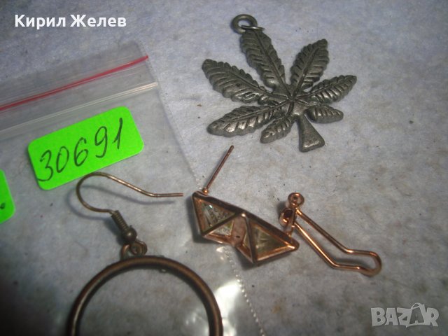 ЛОТ СТАРИ БИЖУТА ОБЕЦИ и ДРУГИ с ФАСЕТИРАНИ КРИСТАЛ и ПОЗЛАТА МАТЕРИАЛ за ХЕНД МЕЙД УКРАШЕНИЯ 30691, снимка 3 - Други - 37912735