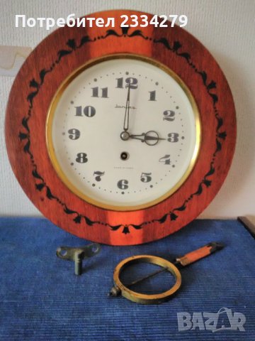  Часовници,,Янтарь-Jantar" сделано в СССР, made in USSR. МЕХАНИЧНИ., снимка 10 - Стенни часовници - 39481365