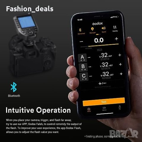 Нов Безжичен тригер за светкавица за камера Fuji Трансмитер TCM функция, снимка 5 - Чанти, стативи, аксесоари - 42510082