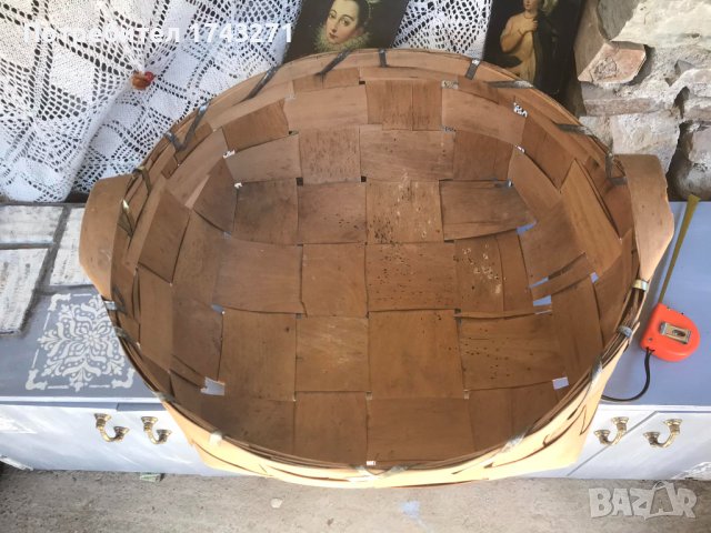 Голяма кошница за декорация, снимка 2 - Антикварни и старинни предмети - 42133143