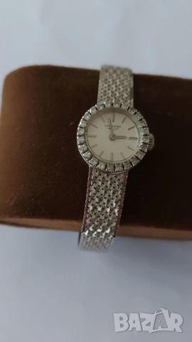 Златен часовника с брилянти Лонжин, снимка 2 - Дамски - 52890090