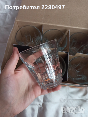 Комплект чисто нови чаши за уиски - 6 броя, снимка 2 - Чаши - 44598981