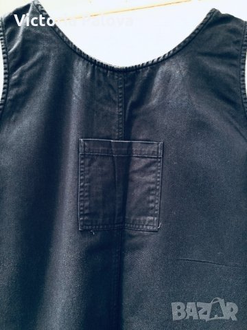 Тъмносиня права спортна рокля, снимка 5 - Рокли - 29439314