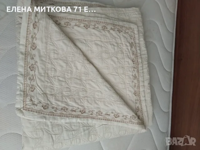 Двулицево памучно покривало за голямо легло -тип шалте 183 х 200 см, снимка 9 - Покривки за легло - 55743439
