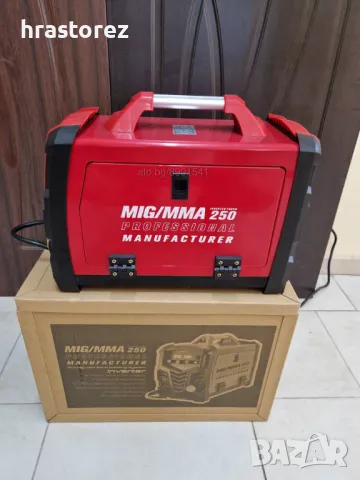 250 Ампера - Телоподаващ Апарат + Електрожен 2в1 RED PROFESSIONAL - Телоподаващо - ПРОМОЦИЯ, снимка 3 - Други машини и части - 44530702