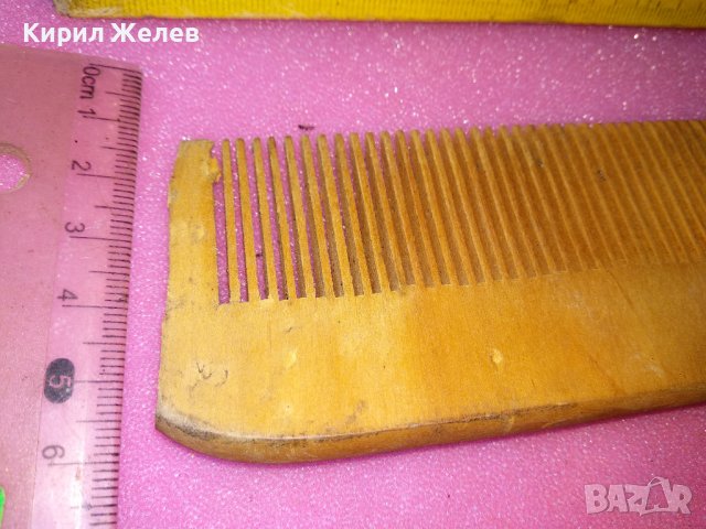 СТАР ВИНТИДЖ ДЪРВЕН ГОЛЯМ ГРЕБЕН 42838, снимка 8 - Други ценни предмети - 44184765