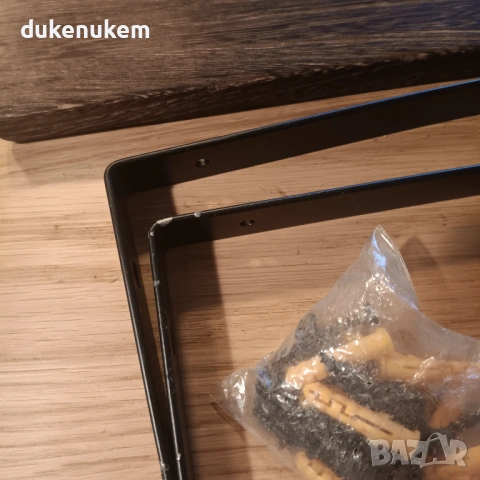 Комплект 3 бр. дървени плаващи стенни рафтове, рустик стил, снимка 7 - Етажерки - 53229496