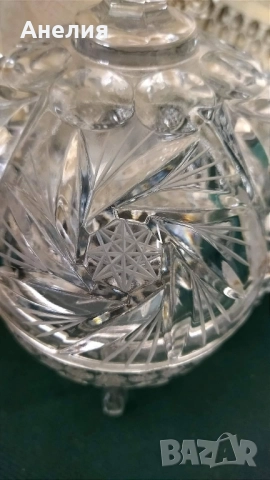 Кристална бонбониера на крачета, снимка 5 - Други - 51495238