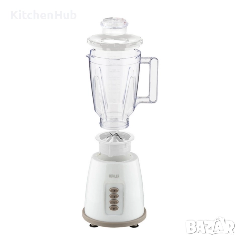 Блендер, 500W, 1.5 л, пласт.кана, сив, снимка 6 - Блендери - 52337136