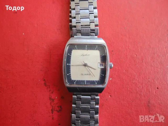 Швейцарски часовник Lacher Quarz, снимка 6 - Мъжки - 47484663