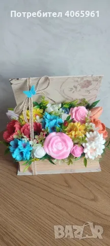 цветя от глицеринов сапун!, снимка 10 - Изкуствени цветя - 49572727