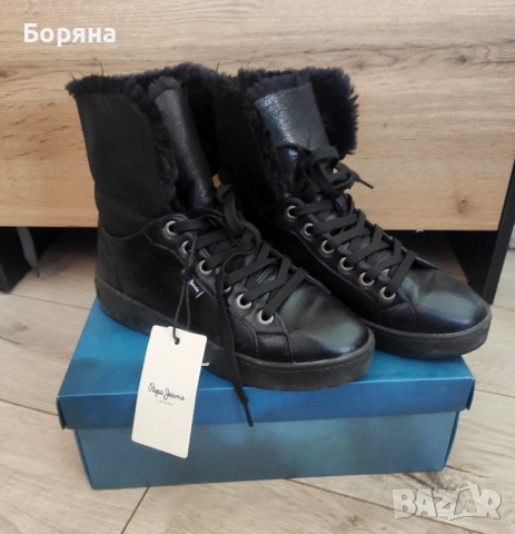 Pepe Jeans нови високи кецове 38 номер, снимка 3 - Кецове - 41419115