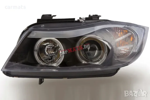 Кристални фарове ANGEL EYES за BMW 3 Серия E90 (2005-2008) - черни
