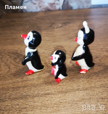 Ретро фигурки семейство пингвини, снимка 3 - Колекции - 50943865