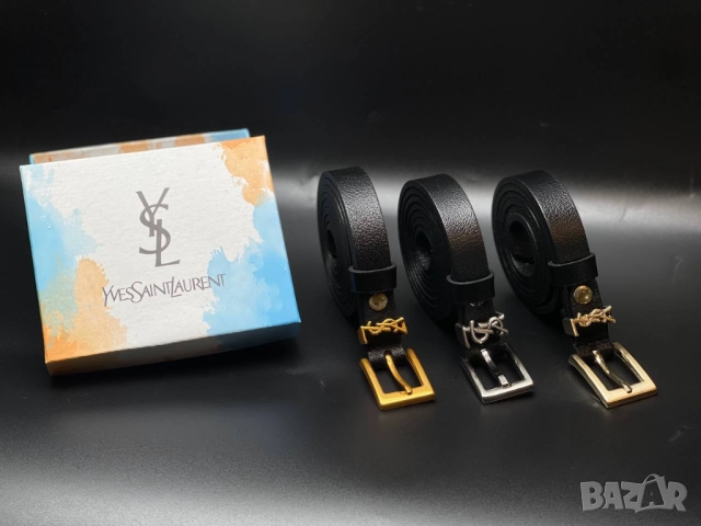 колани от естествена кожа в кутя ysl saint laurent calvin klein