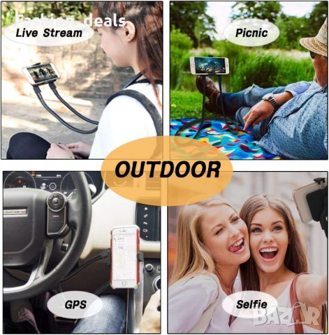 Нова Гъвкава стойка за телефон таблет Универсален дълъг държач за врата, снимка 7 - Селфи стикове, аксесоари - 38180374