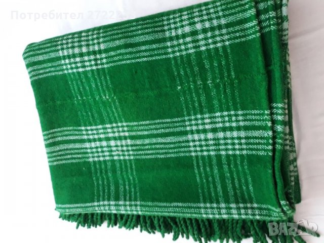 Ново старинно ръчно тъкано вълнено одеяло, снимка 11 - Олекотени завивки и одеяла - 29930997