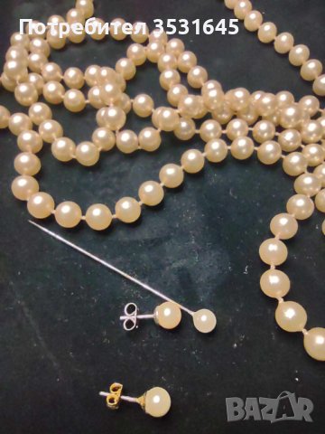142 см. перлена огърлица, снимка 3 - Колиета, медальони, синджири - 42813942