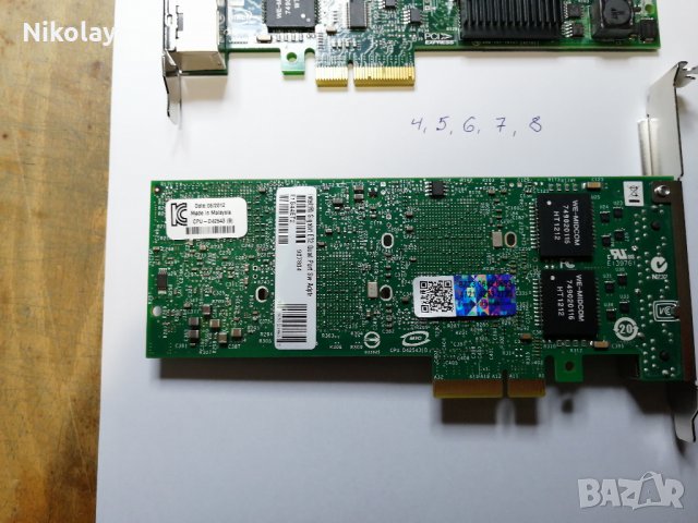 LAN PCI-e карта  1000х2, 1000х4, INTEL PRO, снимка 4 - Мрежови адаптери - 21546869