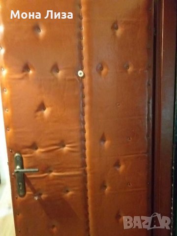 Кожена врата интериорна без брава и патронник, снимка 4 - Интериорни врати - 31688244