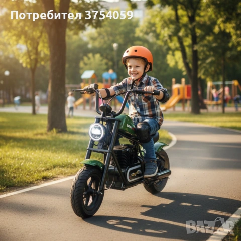 Електрически мини скутер C12B Harley baby, снимка 4 - Велосипеди - 53098765