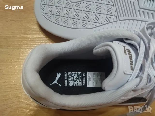 Чисто нови бели маратонки Puma унисекс, 40н. стелка 25.5см, снимка 3 - Маратонки - 55768170