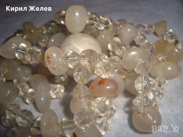 СКЪПОЦЕННА ОГЪРЛИЦА от ФАСЕТИРАН ЧИСТ ПЛАНИНСКИ КРИСТАЛ и МЛЕЧЕН КВАРЦ МАЙСТОРСКА ИЗРАБОТКА 30143, снимка 17 - Колиета, медальони, синджири - 37900867