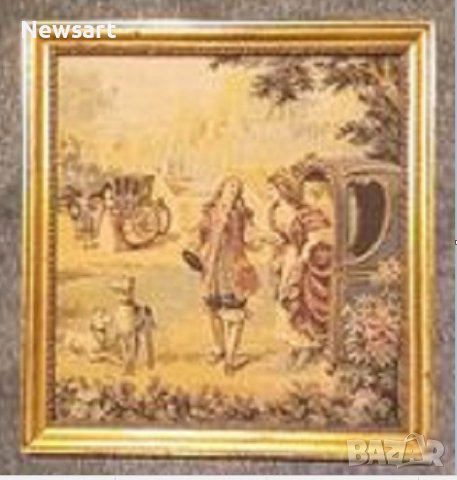 Френски гоблени - Антика, снимка 2 - Гоблени - 29360971