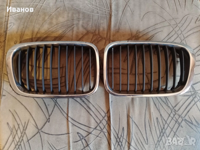 BMW E46 двойни черни и оригинални хромирани бъбреци , снимка 4 - Аксесоари и консумативи - 52915152