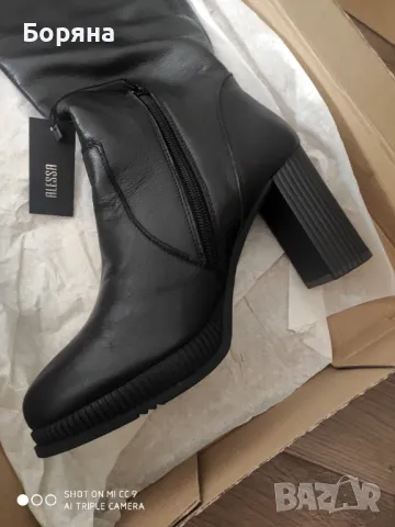 Намалени - Alessa нови с етикет ботуши чизми естествена кожа напа 37 размер, снимка 8 - Дамски ботуши - 48572925