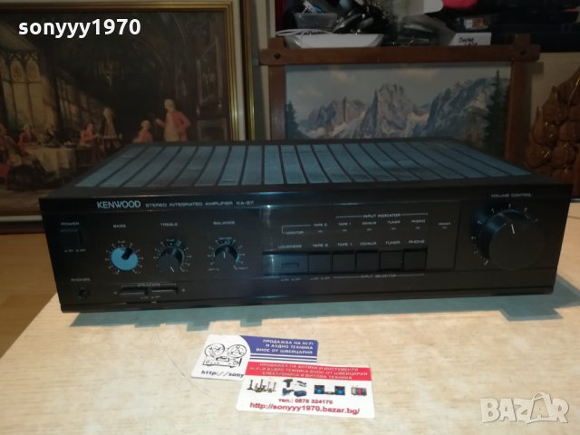 KENWOOD KA-57 STEREO AMPLIFIER-GERMANY 0511202048, снимка 2 - Ресийвъри, усилватели, смесителни пултове - 30689503