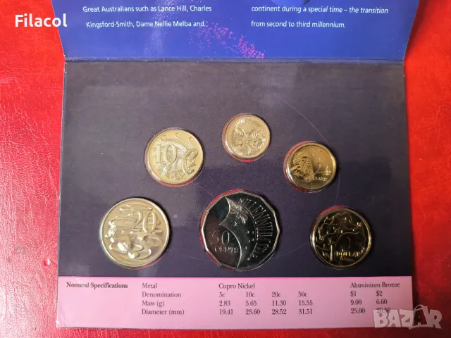 СЕТ МИЛЕНИУМ - АВСТРАЛИЯ 2000 UNC, снимка 2 - Нумизматика и бонистика - 49240121