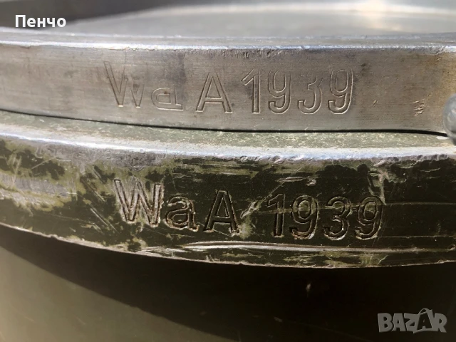 стар немски военен контейнер за барут - 1939г. - WEHRMACHT - WWII - ОРИГИНАЛ, снимка 11 - Антикварни и старинни предмети - 51363518