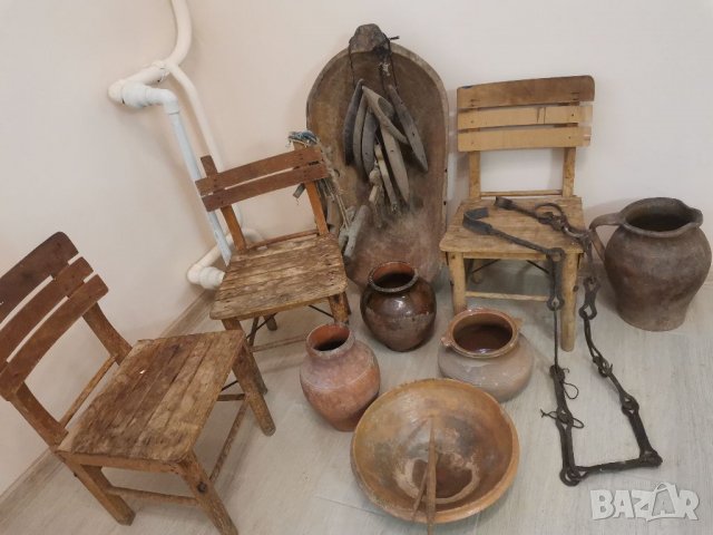 Детски старинни столчета, снимка 2 - Декорация за дома - 37183195