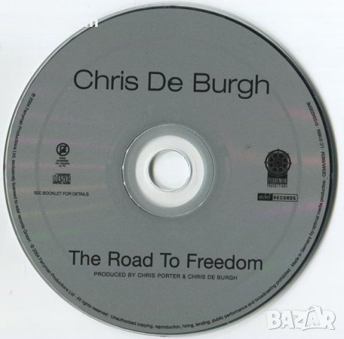 Компакт дискове CD Chris De Burgh – The Road To Freedom, снимка 3 - CD дискове - 38634368