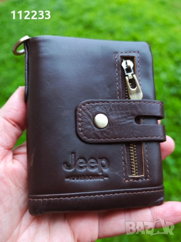 JEEP естествена кожа портфейл