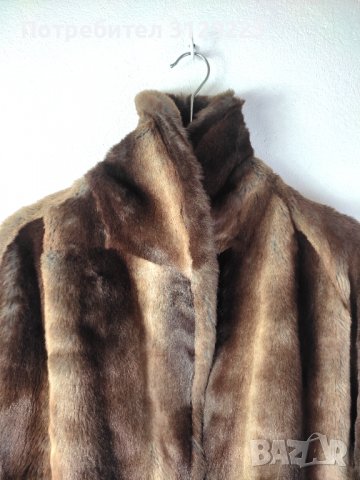 Comme du Vrai vintage fake fur coat 42, снимка 5 - Палта, манта - 38149423