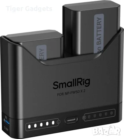 SmallRig Turbo Charging Kit 5488 за Sony NP-FW50 – 2 батерии 1030mAh и двойно бързо зарядно, снимка 3 - Батерии, зарядни - 56083915