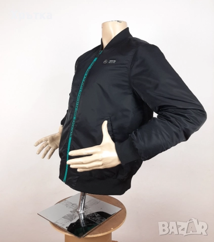 Mercedes AMG F1 Padded Bomber - Оригинално мъжко яке , снимка 5 - Якета - 52940646